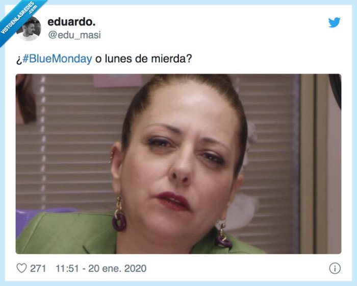 537339 - Los memes del 'Blue Monday', el día más triste del año, que harán que sea un poco menos triste