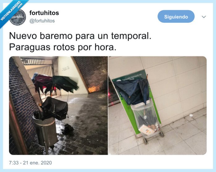 mal tiempo,borrasca,gloria,paraguas rotos