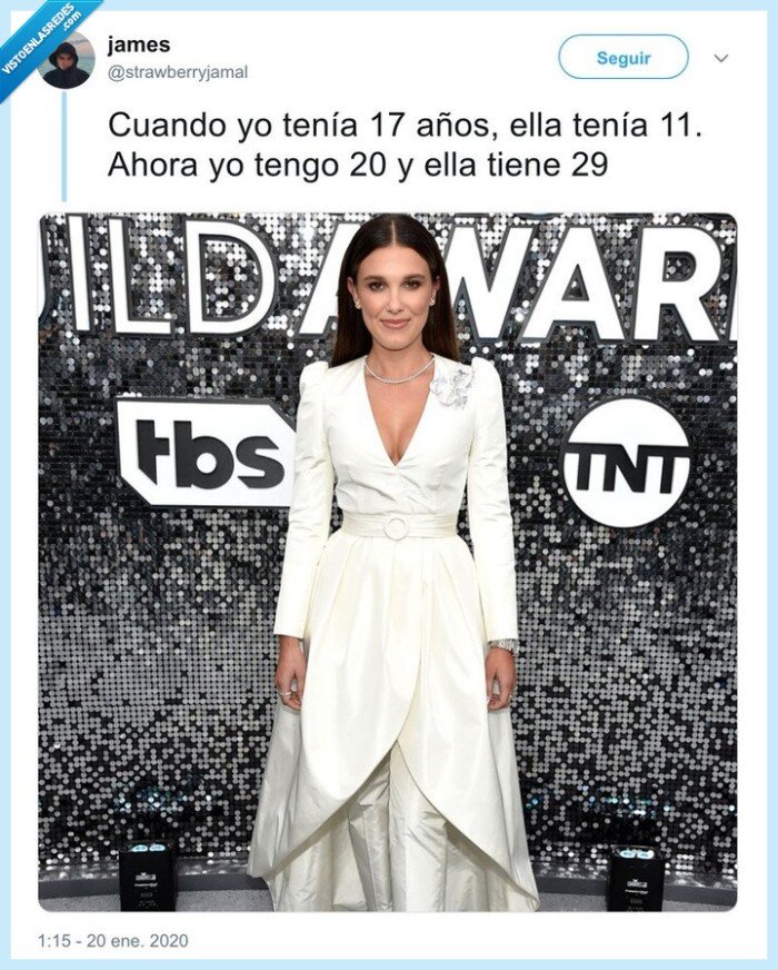 Millie Bobby Brown,viejoven,stranger things,años,vieja