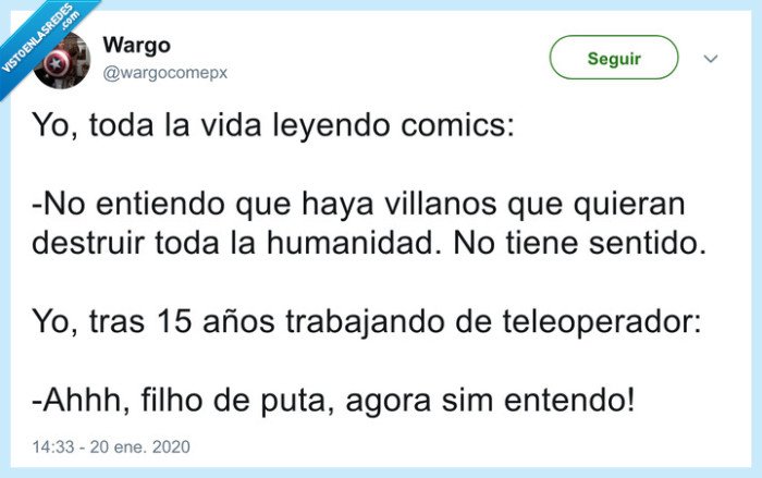 villanos,teleoperador,violencia