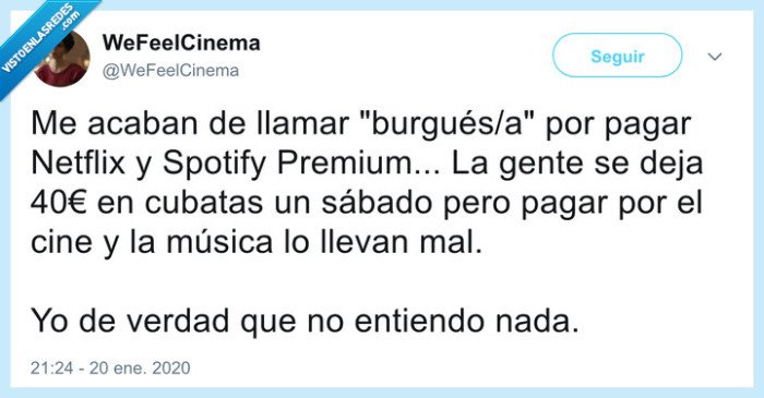 burgu&eacute;s,netflix,hbo,spotify,cubatas
