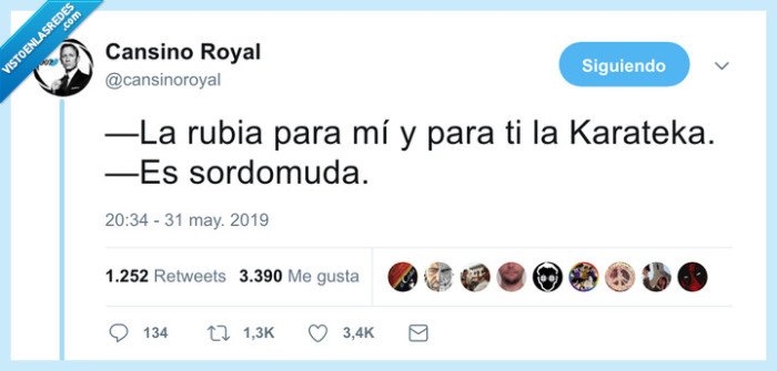 karateka,sordomuda,rubia