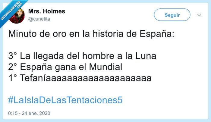 La isla de las tentaciones,españa,historia,humor,twitter,mundial,reality