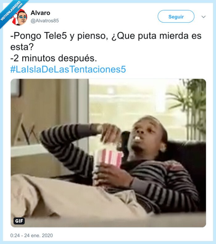 palomitas,estafania,isla de las tentaciones