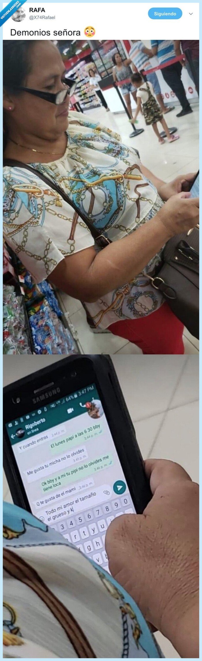 señora,conversación,calinte