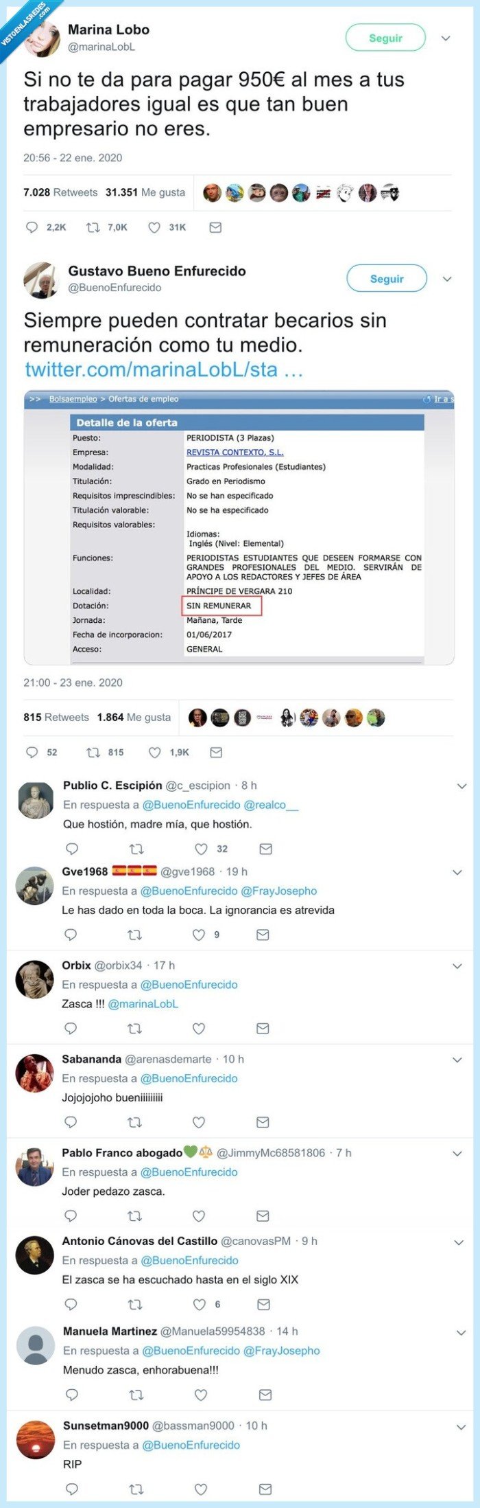 salario mínimo,smi,zasca,periodista