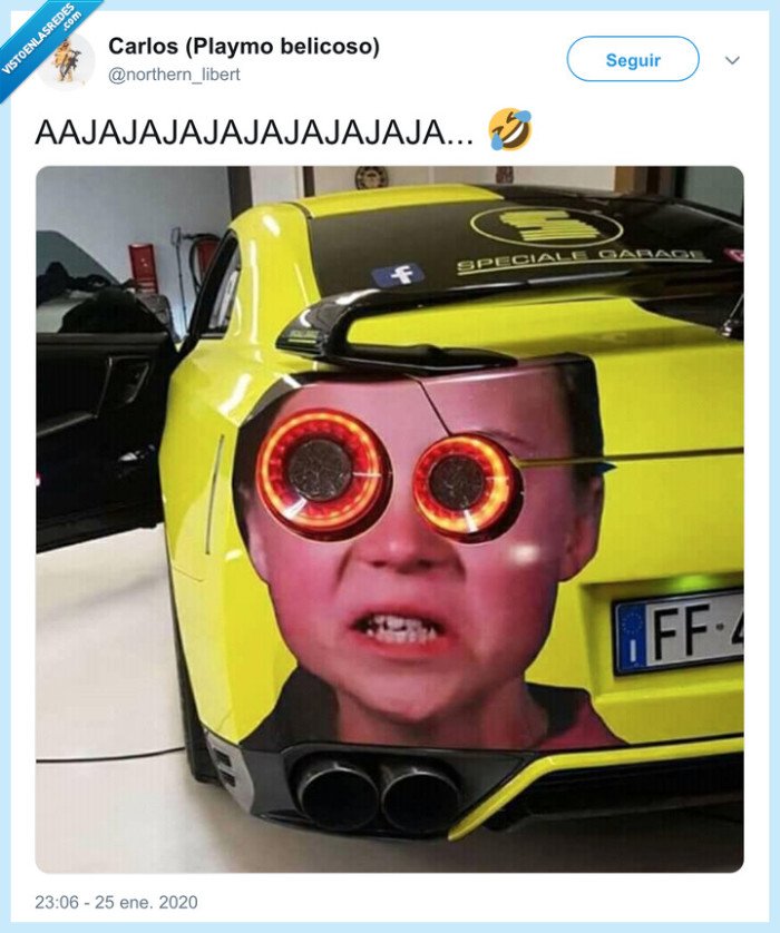 greta thunberg,faros,coche