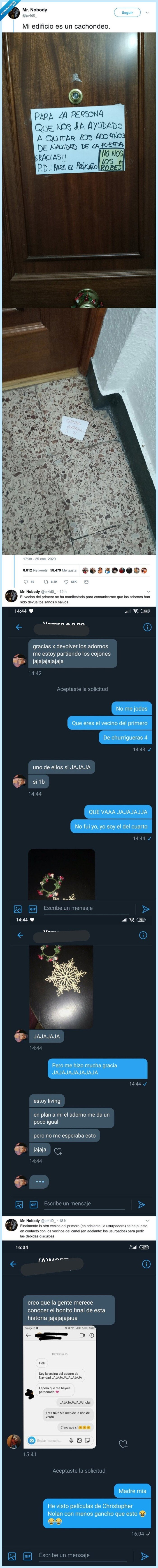 ladrones,cartel,puerta