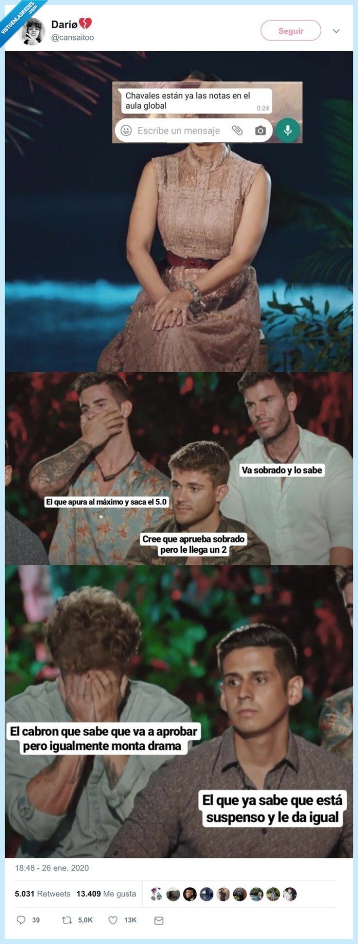 la isla de las tentaciones,notas