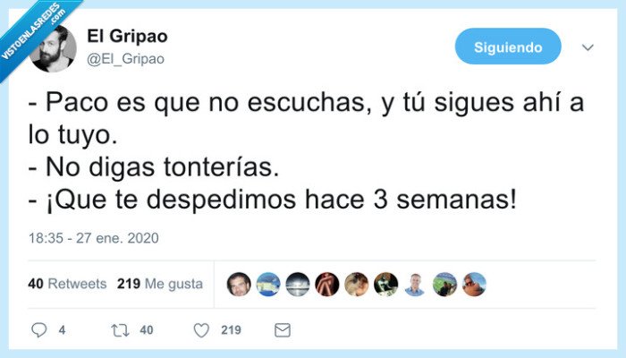 despedir,seguir,trabajo