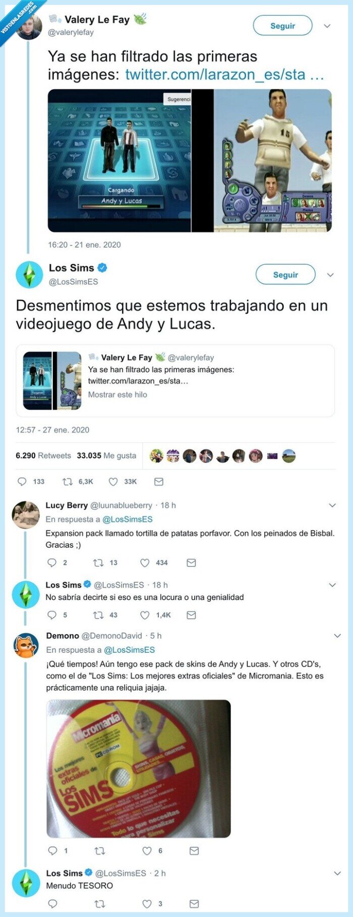 andy y lucas,videojuego,los sims