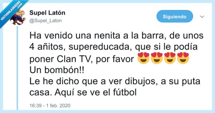 fútbol,bar,clan tv,niña
