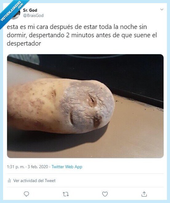 dormido,patata,despertador,madrugar