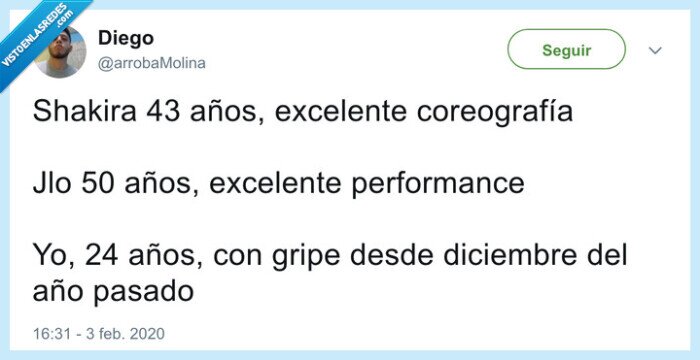 shakira,jlo,superbowl,edad,salud,gripe