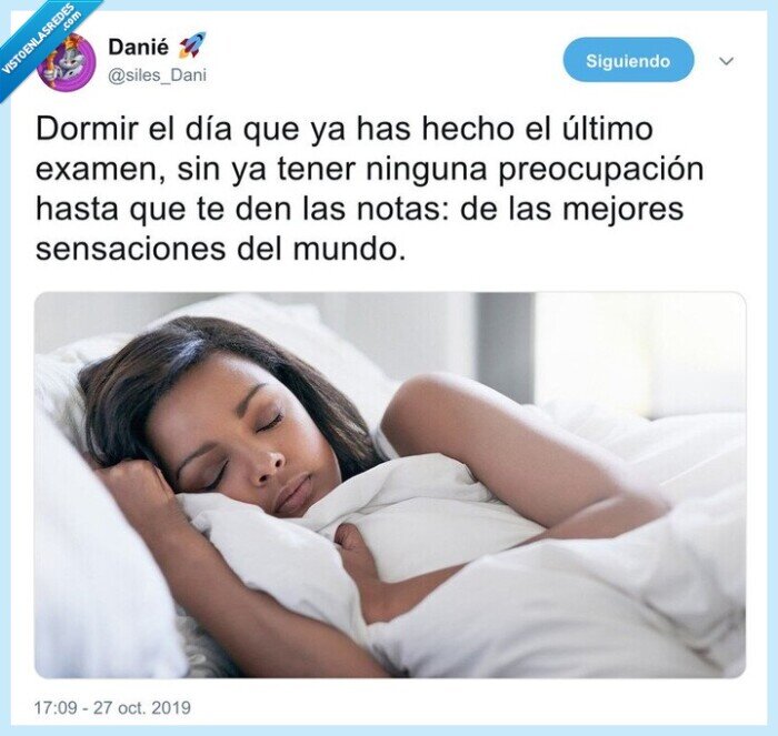 exámenes,dormir,descansar