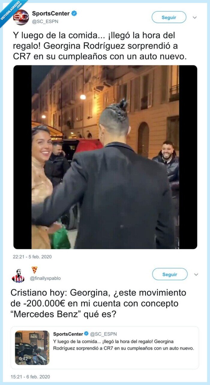 regalo,cochazo,mercedes benz,georgina,cristiano ronaldo