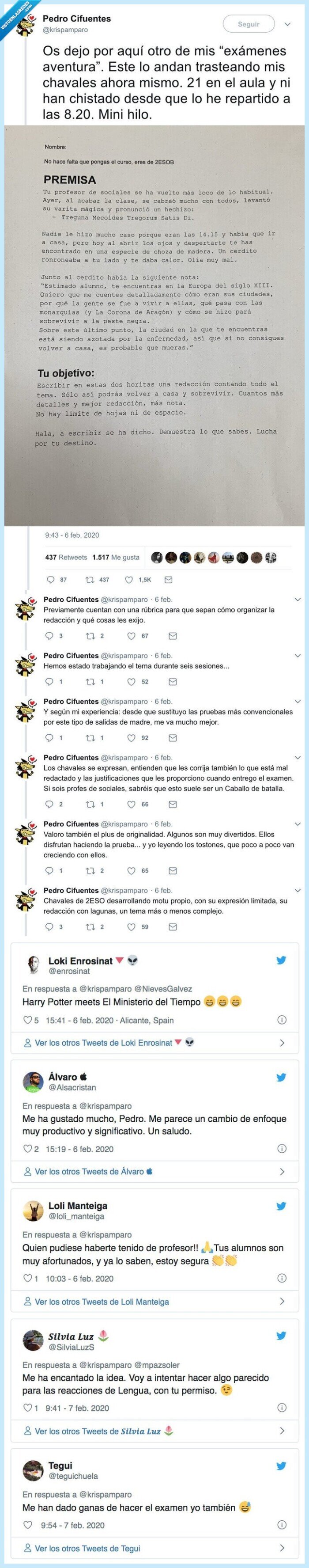 examen,aventura,eso,original