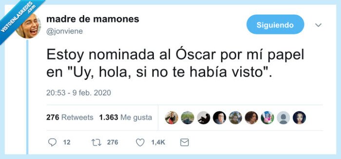 oscar,disimular,ay,no te había visto