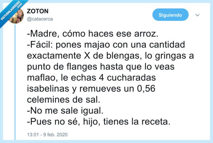 receta,madre,comida,ni idea