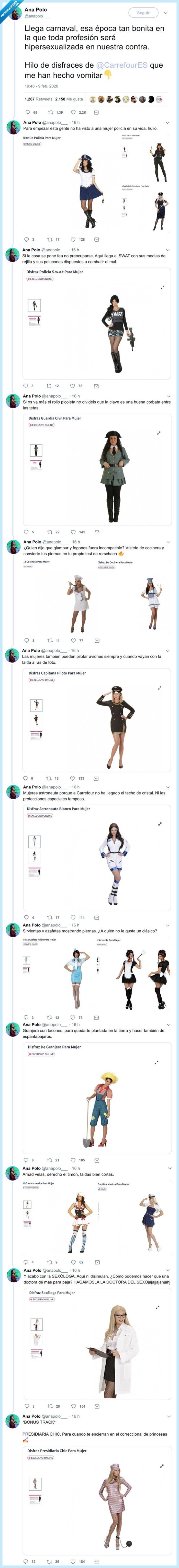 disfraces,carrefour,hipersexualizados