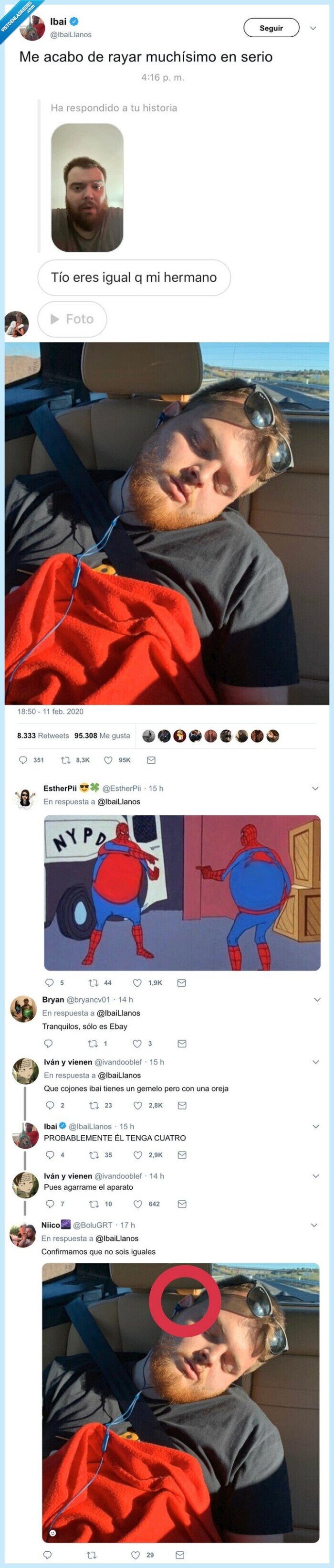 ibai llanos,gemelo,clavado,igual