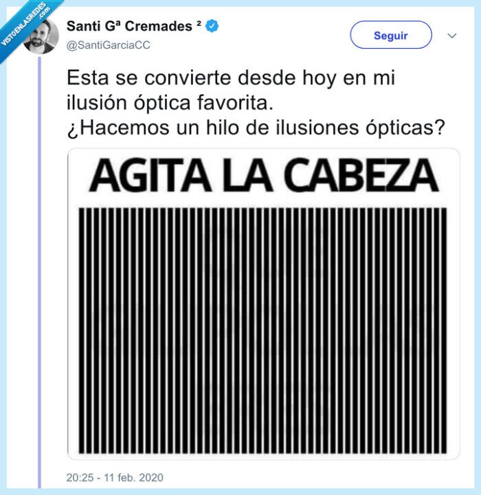 ilusión óptica,agitar cabeza,rallas