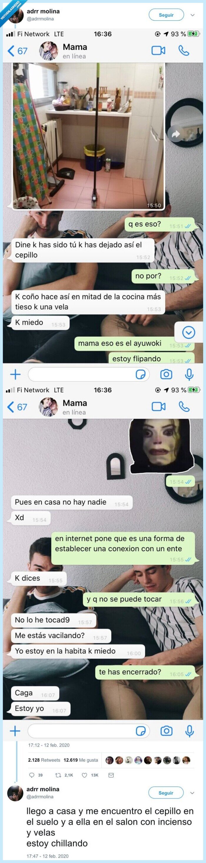 madre,escoba,miedo,entes