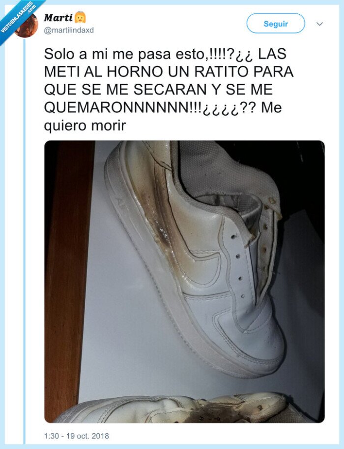 zapatillas,horno,quemarse