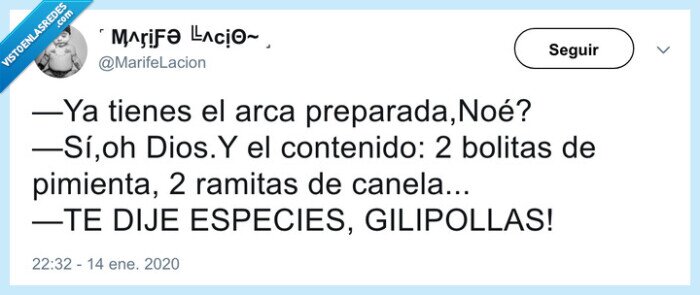 arca de noe,especies,especias