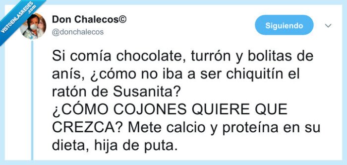 susanita,ratón,dieta