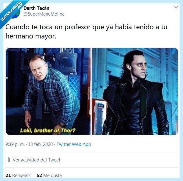 hermano,profesor,loki