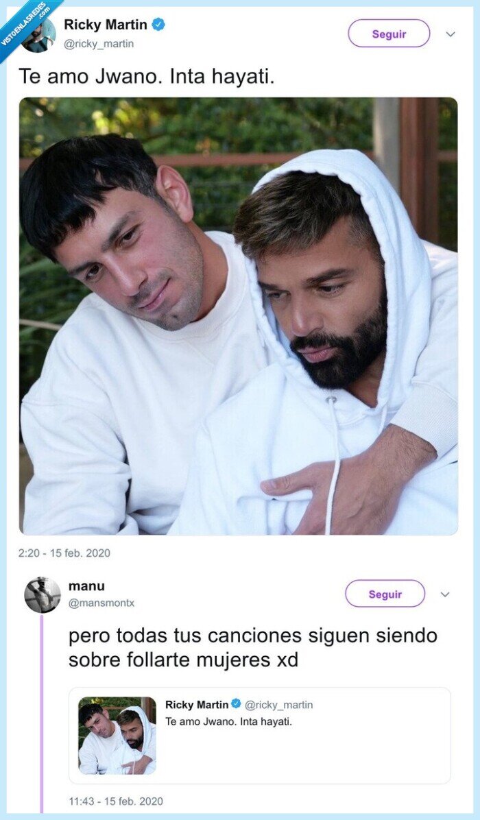 género,marido,música,canciones,mujeres,hombres,ricky martin