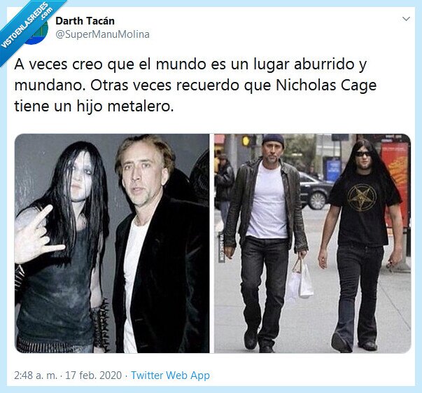 metalero,nicholas cage,hijo