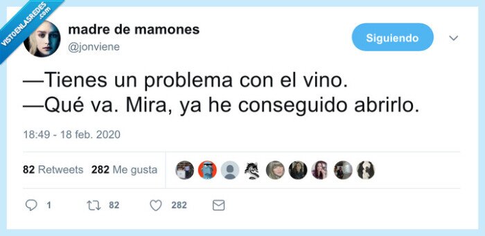 vino,problema,abrir