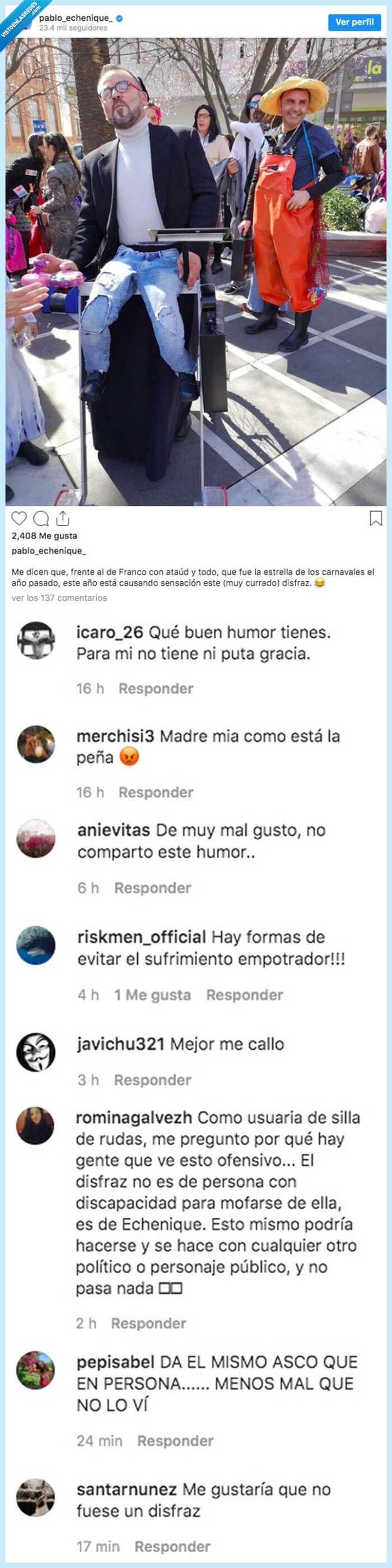 carnaval,echenique,silla de ruedas