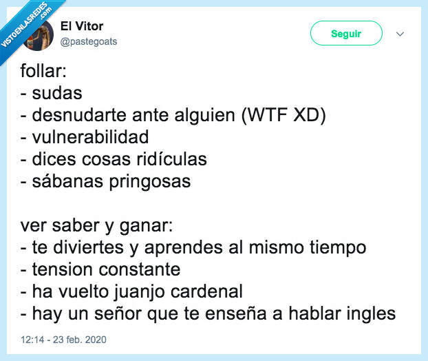 comparativa,foIIar,saber y ganar