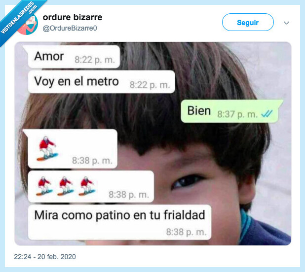 patinar,frialdad,conversación