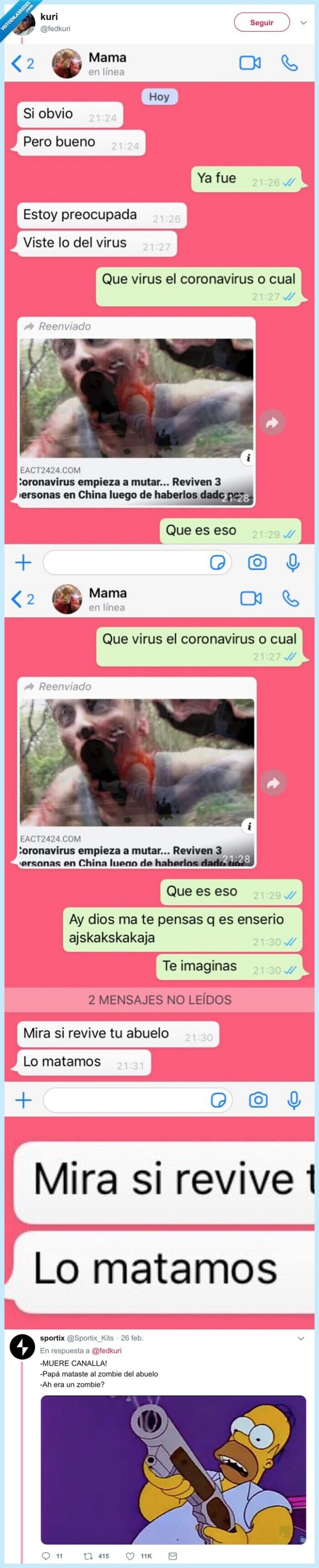 coronavirus,abuelo,matar,zombies