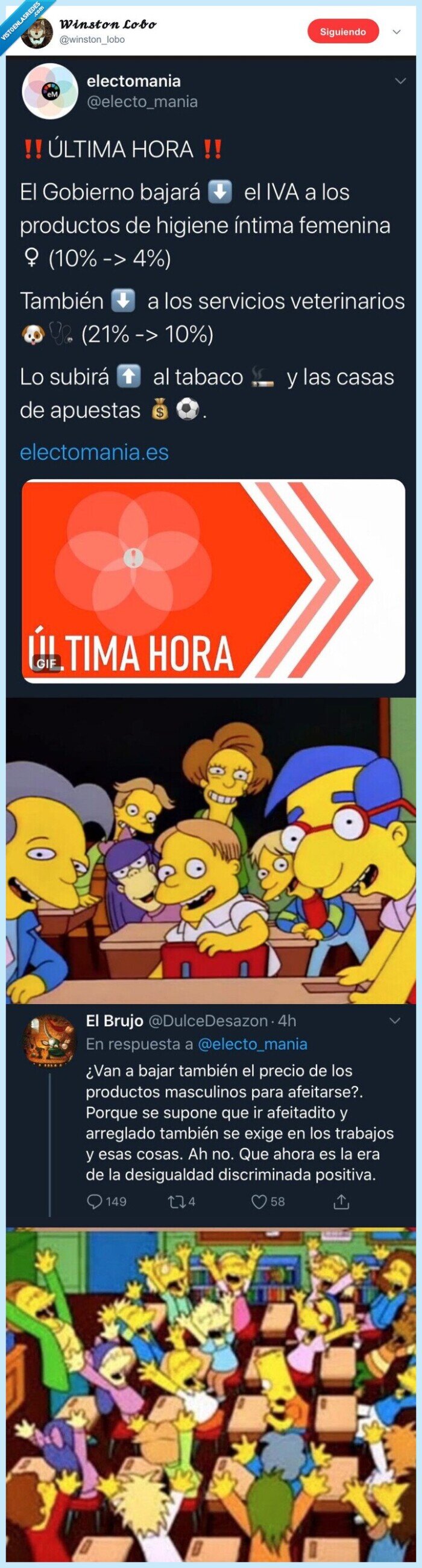 gobierno,impuesto,iva,higiene femenina,barba