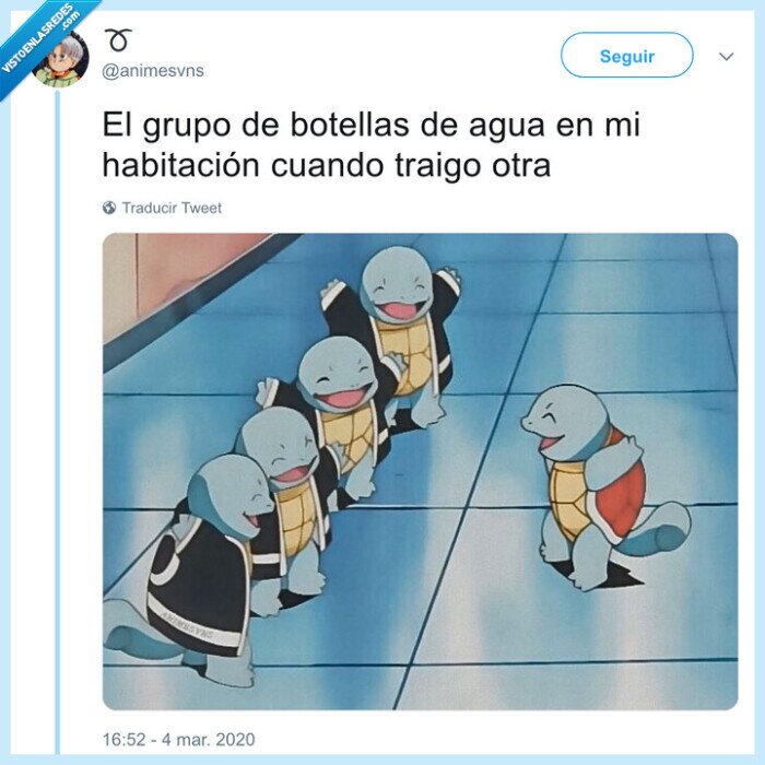 squirtle,botellas de agua,pokemon