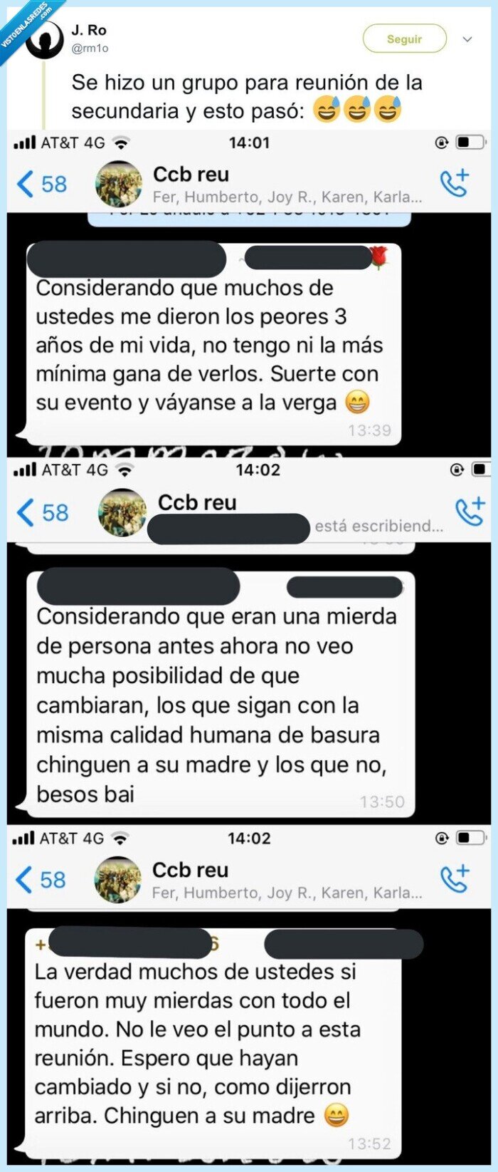reunión,ex-alumnos,bullying