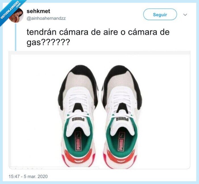 adolf hitler,zapatillas,cámara de gas,cámara de aire,puma