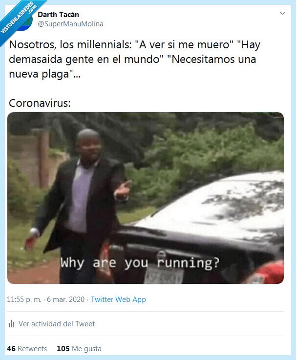 millennials,coronavirus,plaga,morirse