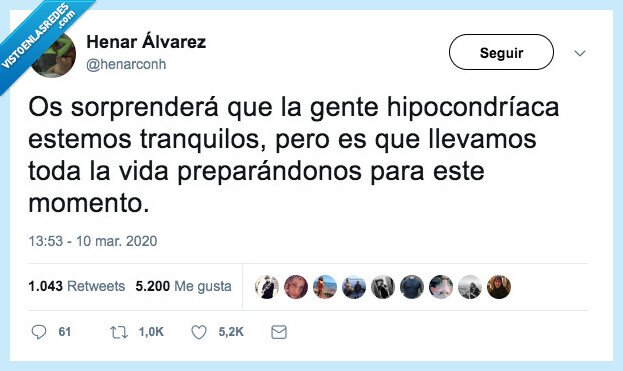 coronavirus,hipocondr&iacute;acos