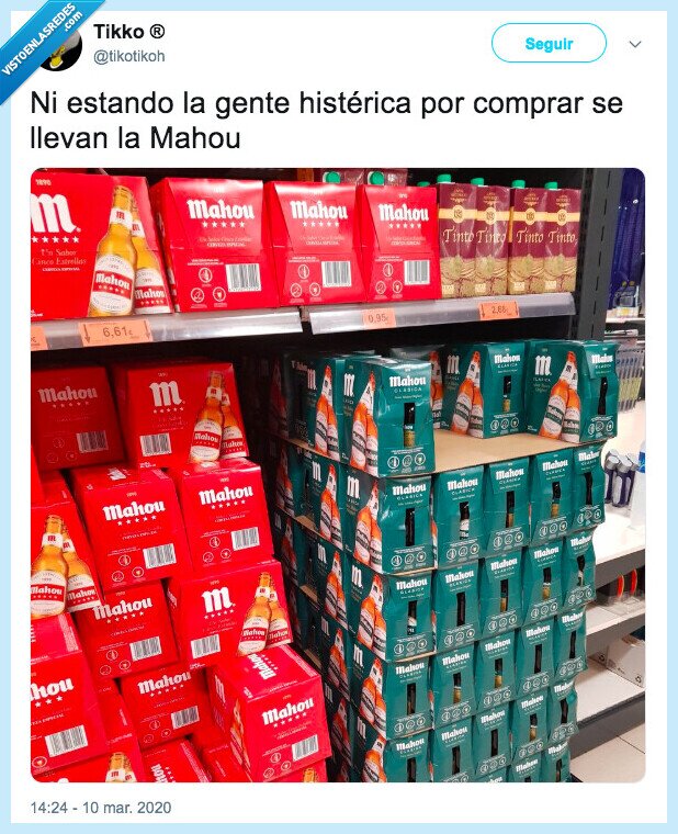 mahou,cerveza,coronavirus,supermercados