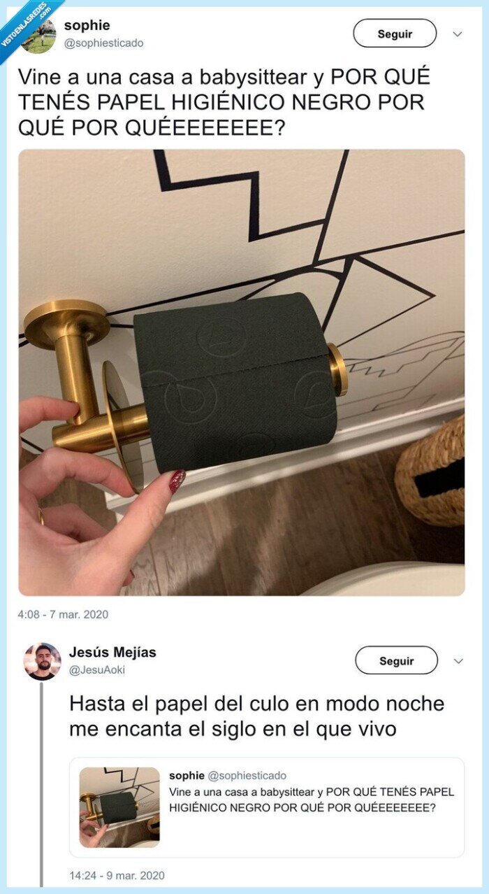papel higiénico,modo noche,oscuro,negro