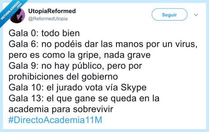 coronavirus,pandemia,flipar,ot,operacion triunfo