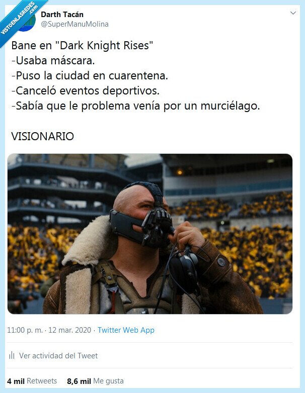bane,batman,coronavirus,visionario