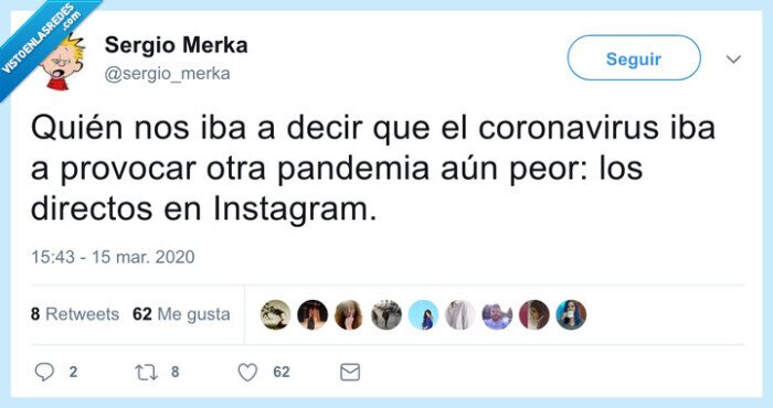 directos,instagram,pandemia,postureo,coronavirus