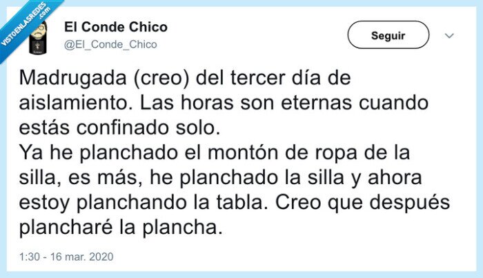 cuarentena,coronavirus,planchar,solo